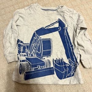 Carters bulldozer long sleeve shirt